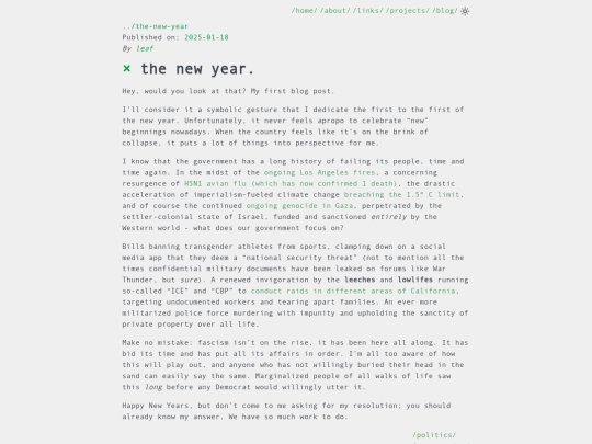 blog/the-new-year screenshot