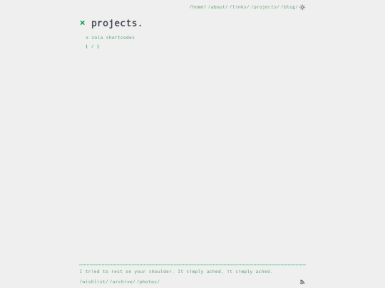 projects screenshot