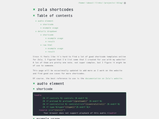 projects/zola-shortcodes screenshot