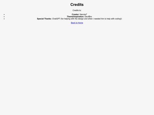 credits screenshot