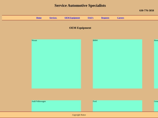 Equipment screenshot