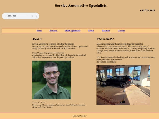 Homepage screenshot