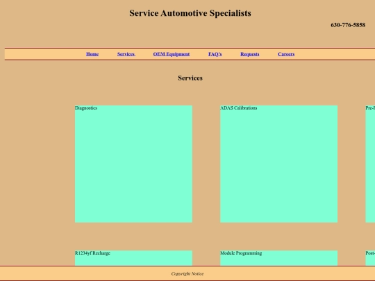 Services screenshot