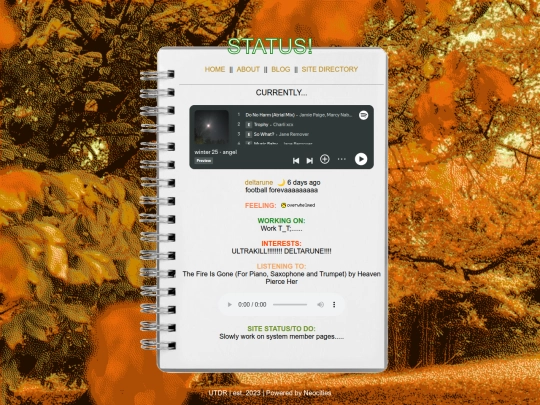 statusv1 screenshot