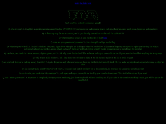 faq screenshot