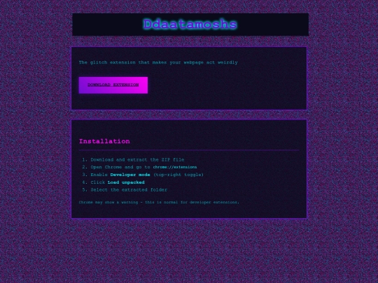 ddatamosh/extension screenshot