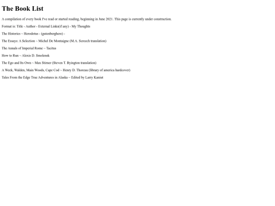 booklist screenshot