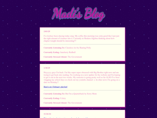 blog screenshot