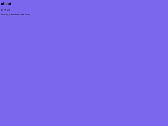aboutalex screenshot
