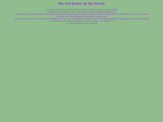 dreams/redhouseonthebeach screenshot