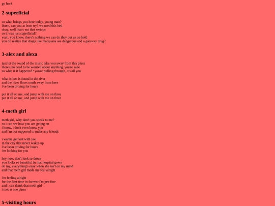 music/alexander.lyrics screenshot