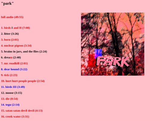 music/park screenshot