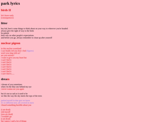 music/parklyrics screenshot