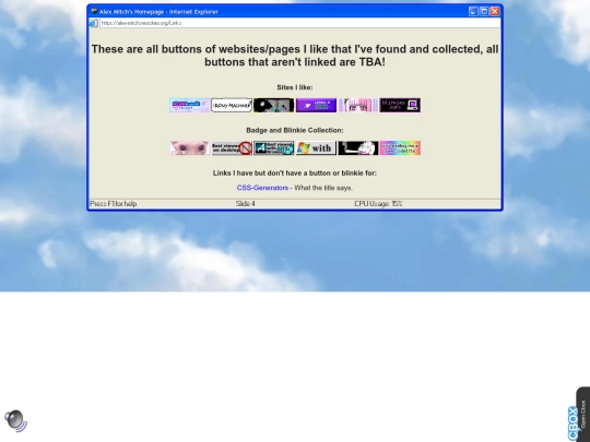 Links screenshot
