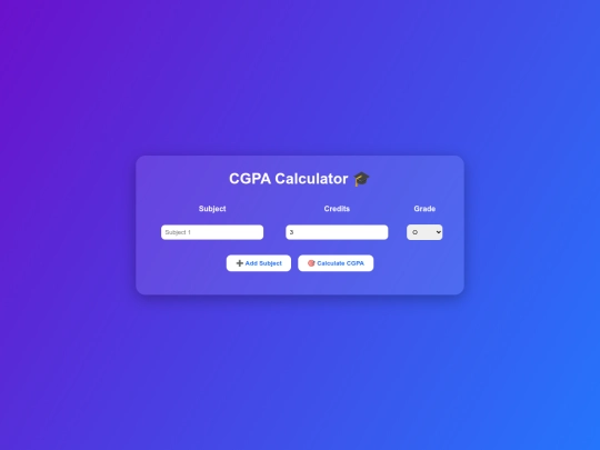 cgpa calculator/cgpa screenshot
