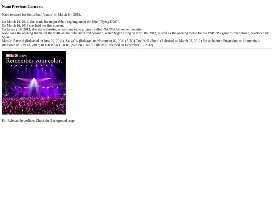 NanoConcert screenshot