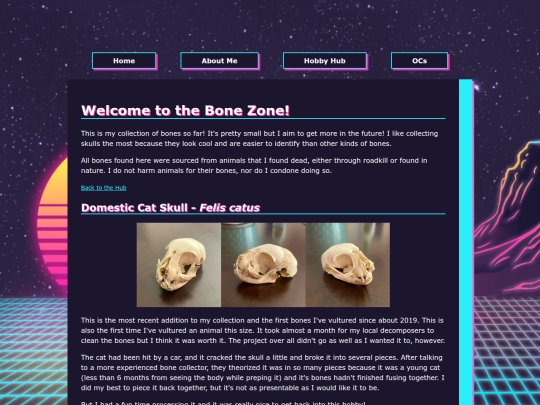 hobbies/bones screenshot