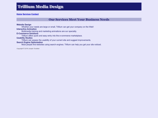 Chapter3/trillium2/services screenshot
