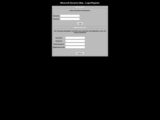 login screenshot