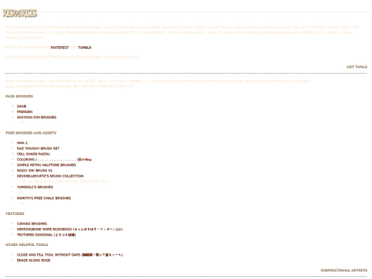 resources screenshot