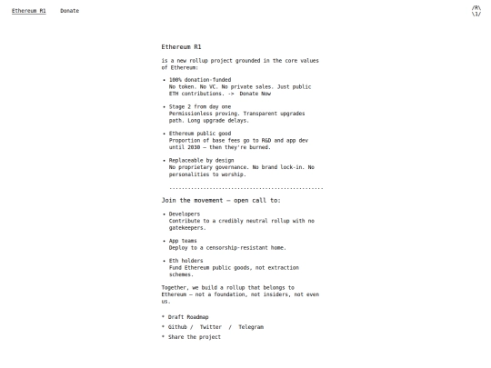 Project 5 - Etherium1.org/home screenshot