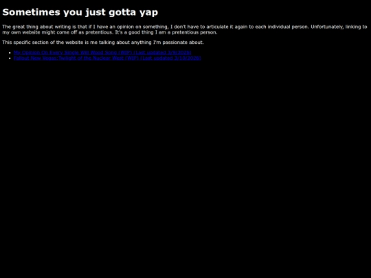 infodump screenshot