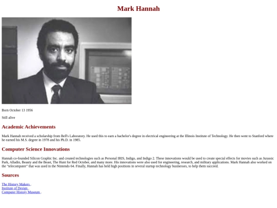 MarkHannah screenshot