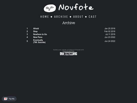 archive screenshot