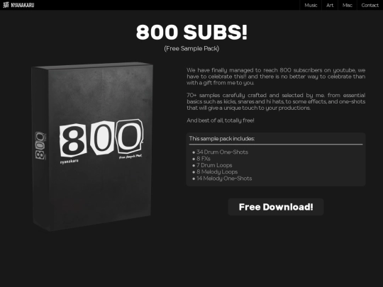 misc/sample-packs/800-subs screenshot