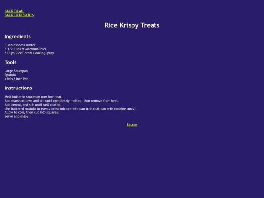 recipies/desserts/rice_krispy_treats screenshot