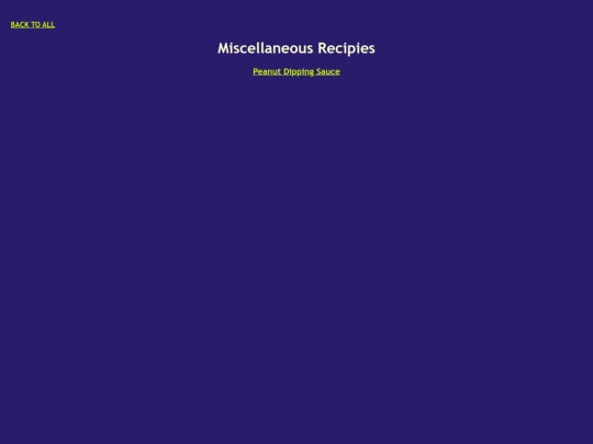 recipies/miscellaneous/homepage screenshot