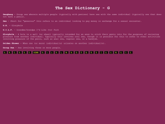 thesexdictionary/g screenshot