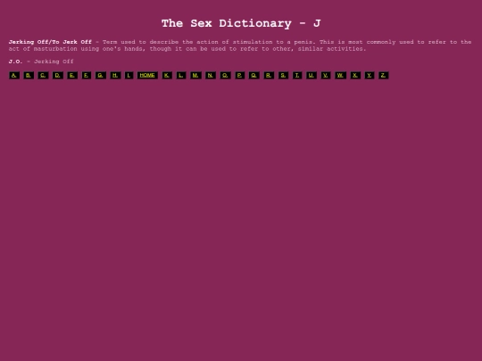 thesexdictionary/j screenshot