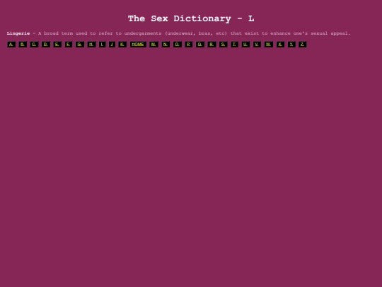 thesexdictionary/l screenshot