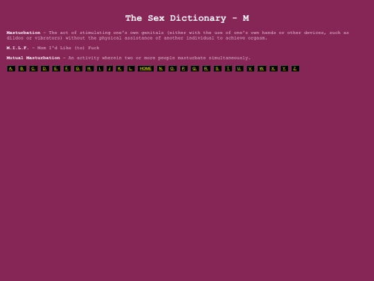 thesexdictionary/m screenshot