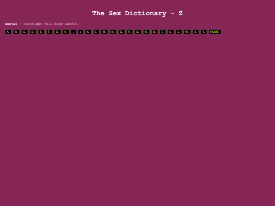 thesexdictionary/z screenshot
