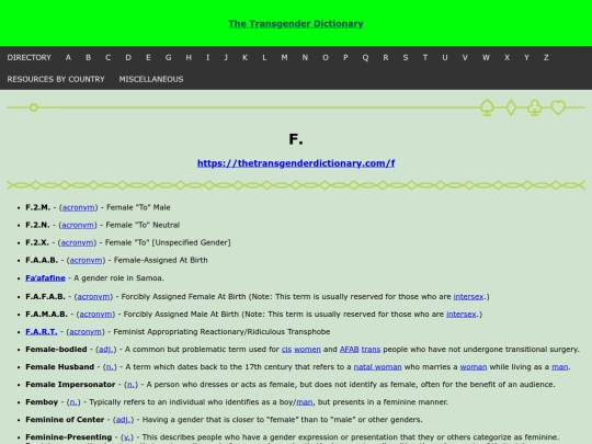 thetransgenderdictionary/f screenshot