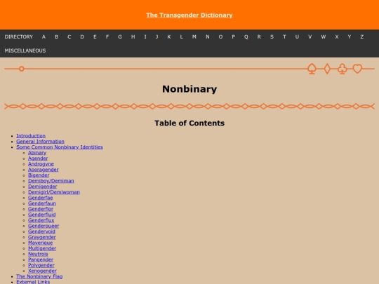 thetransgenderdictionary/n/nonbinary screenshot