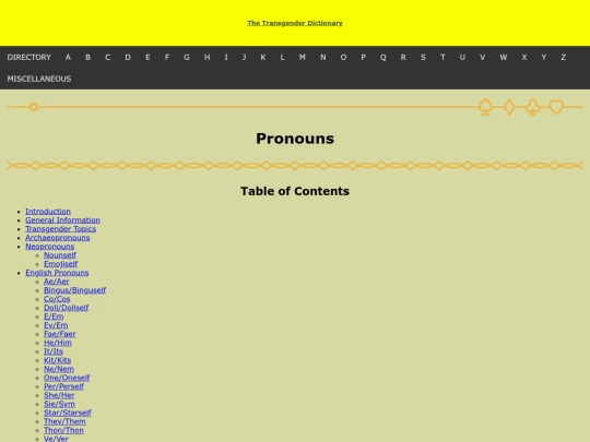thetransgenderdictionary/p/pronoun screenshot
