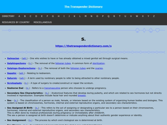 thetransgenderdictionary/s screenshot