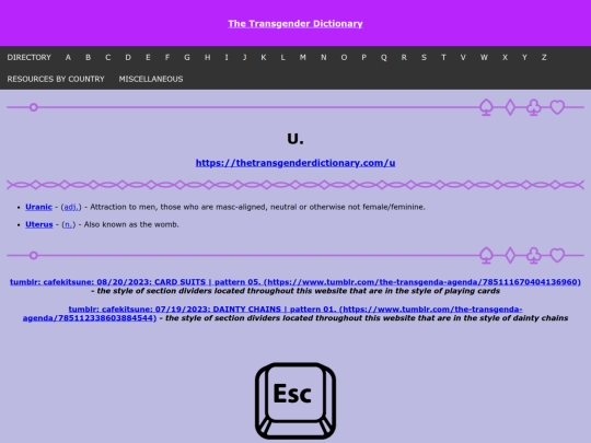 thetransgenderdictionary/u screenshot
