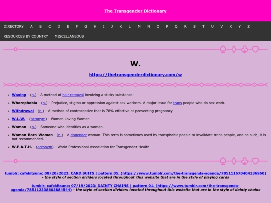 thetransgenderdictionary/w screenshot