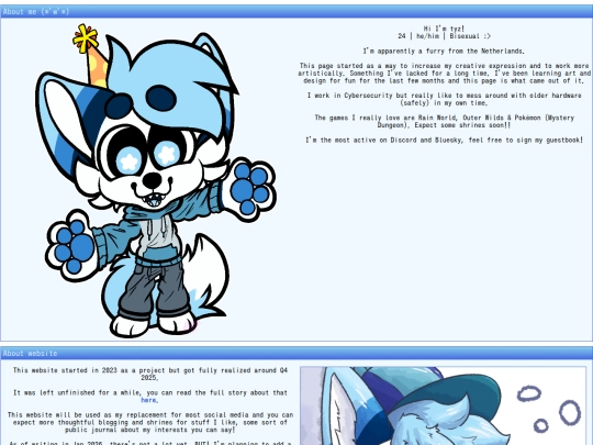 pages/aboutme screenshot