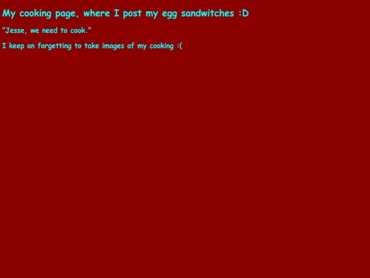 Cooking-page screenshot