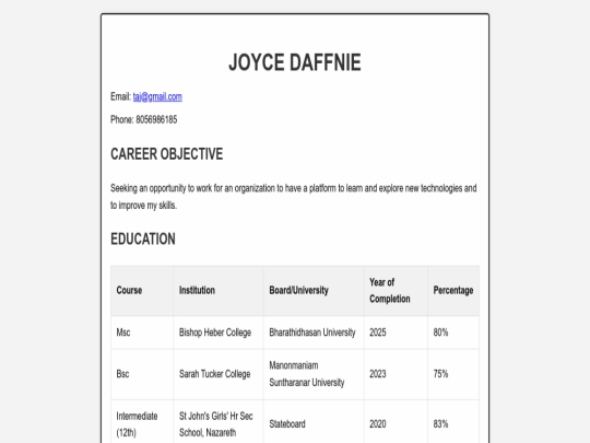 index screenshot