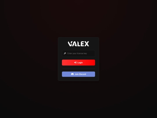 Projects New/Valex/Valex Source/Login - Valex screenshot