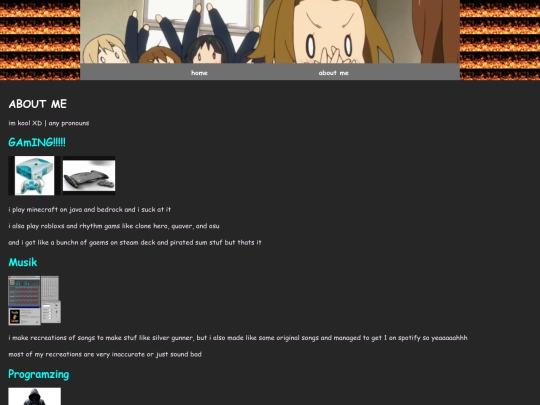 aboutme screenshot