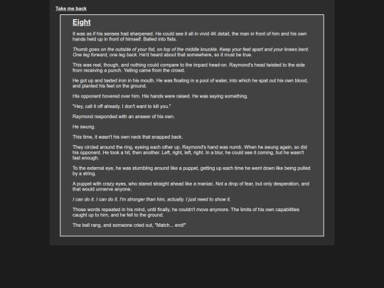 Chapters/eight screenshot