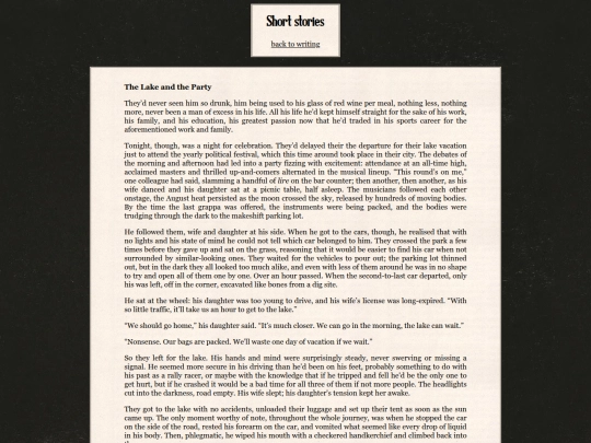 notebook/shortstories screenshot