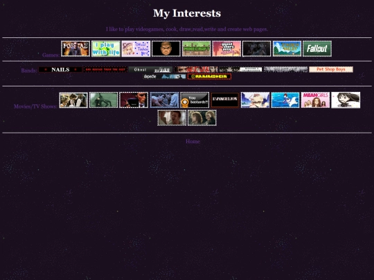 interests screenshot